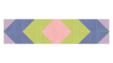 A Felt Right wall art design sound dampening in shades of green, pink, and blue.