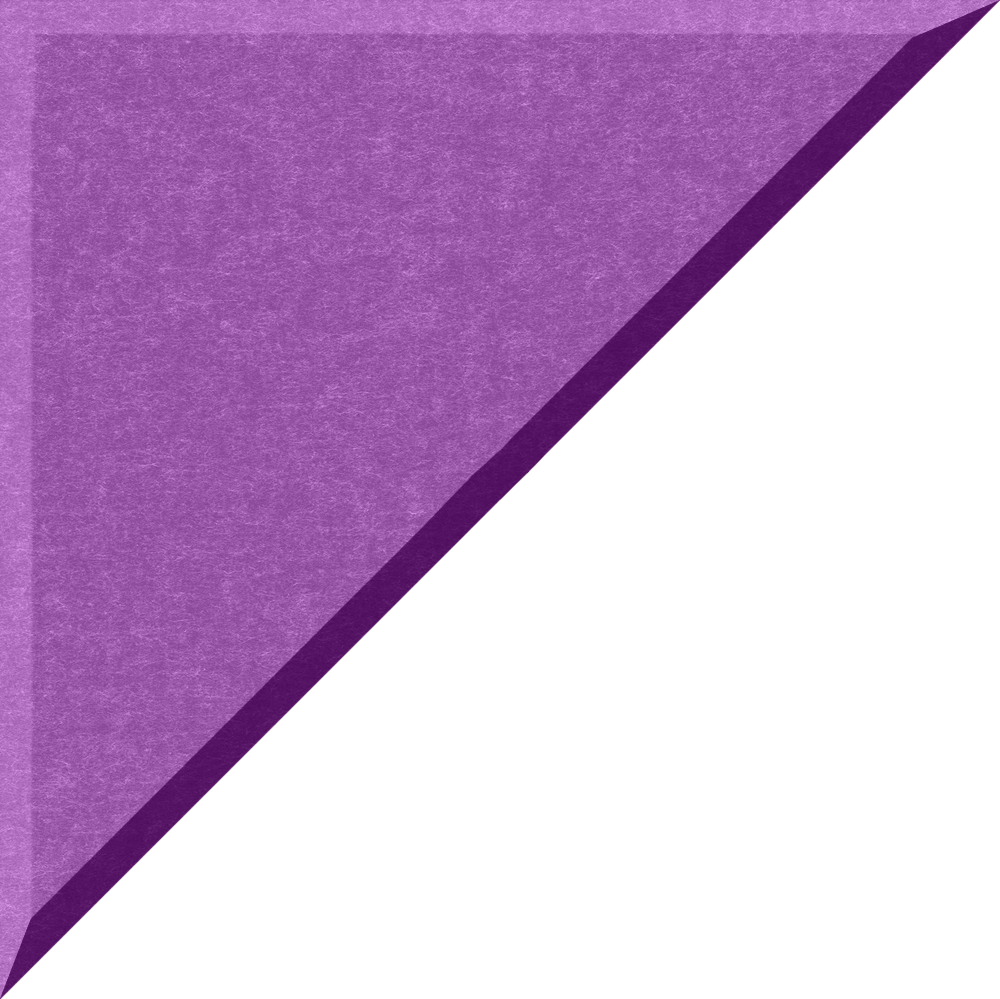 Small 90 degree triangle in lavender