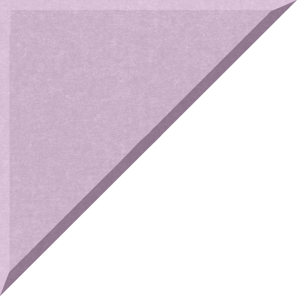Small 90 degree triangle in Lilac
