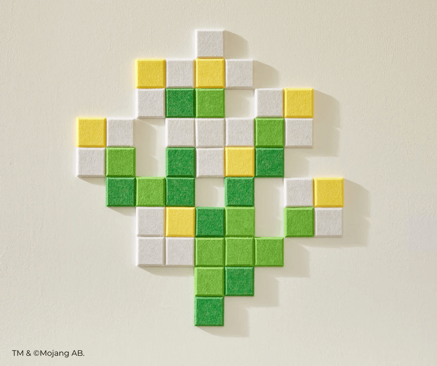 Minecraft™ Azure Bluet Pinnable Wall Art Felt Right felt right