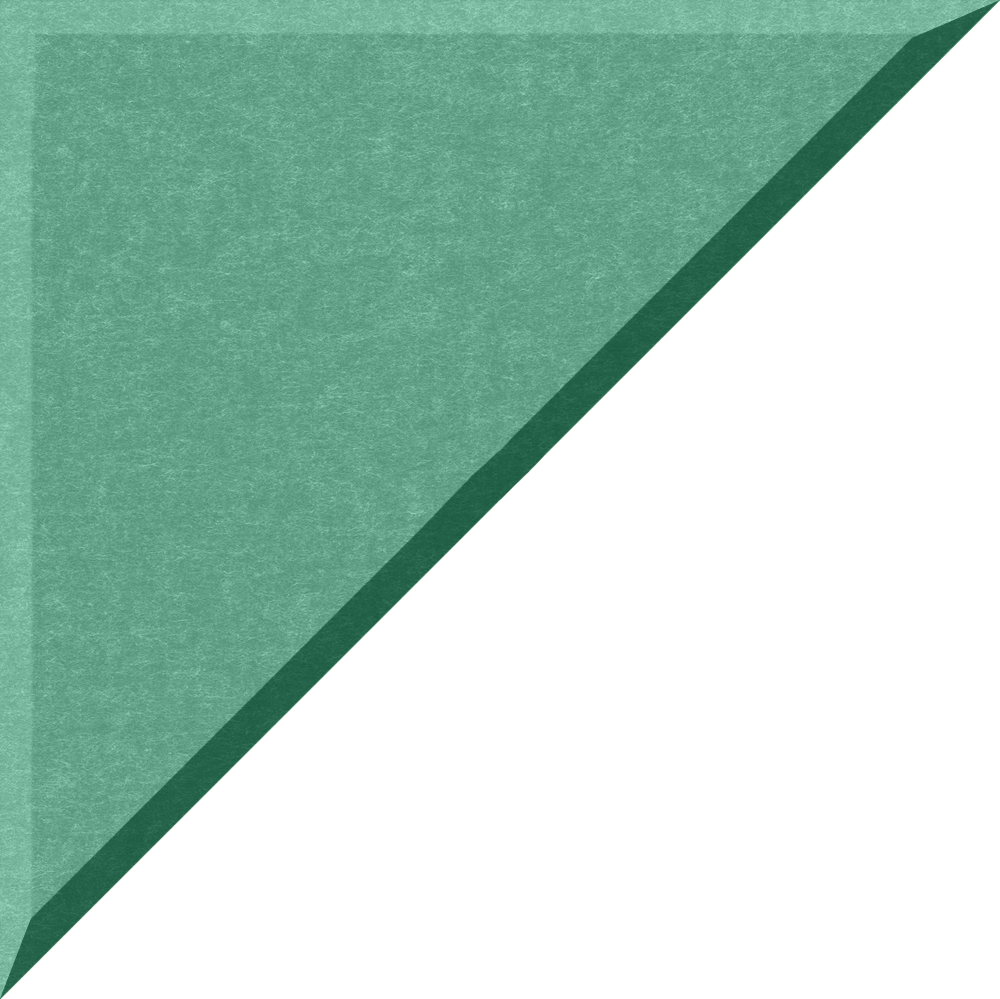Small 90 degree triangle in mint
