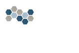 Hexagonal pinboard with interlocking tiles in navy, light blue, and gray tones.