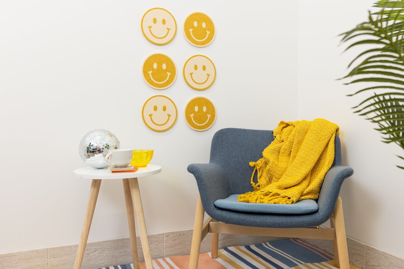 smiley face acoustic felt panels