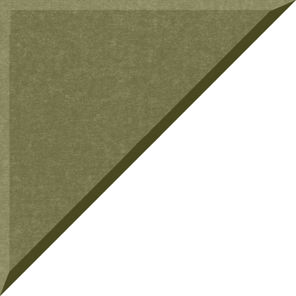 Small 90 degree triangle in olive