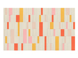 A Felt Right wall art design in shades of yellow, orange, pink, and cream.