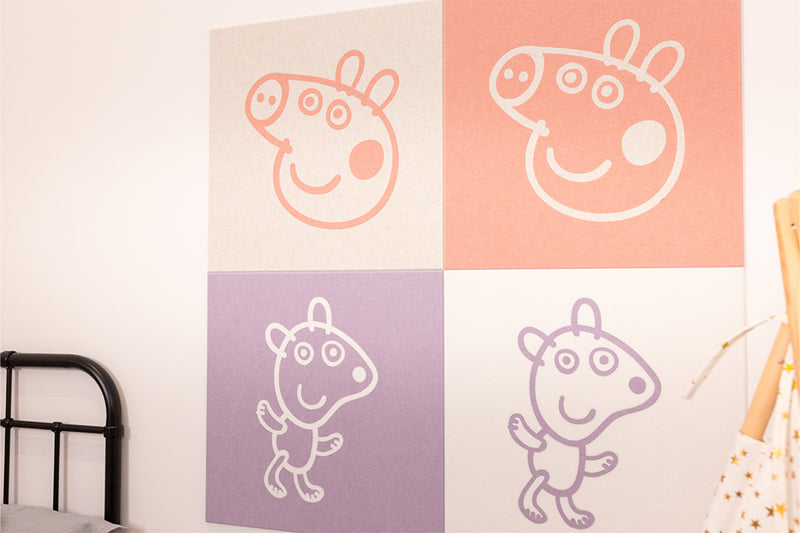 peppa and teddy acoustic panels