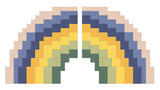 Pixel Rainbow Dandelion