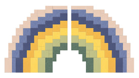 Pixel Rainbow Dandelion