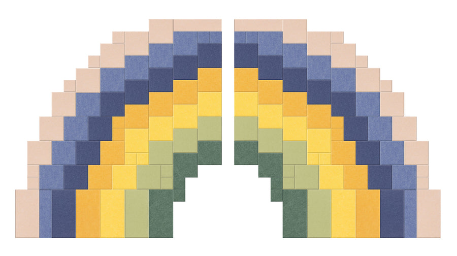 Pixel Rainbow Dandelion Felt Right Design