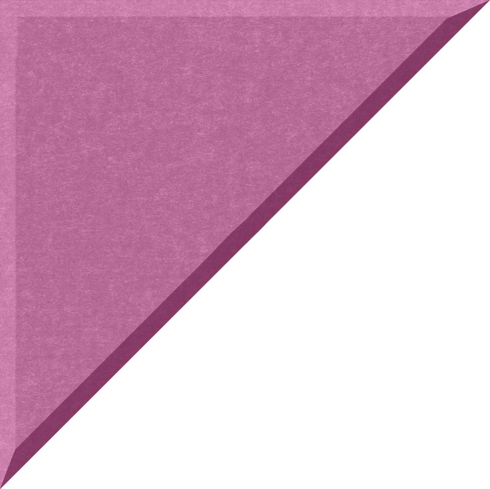 Small 90 degree triangle in Plum
