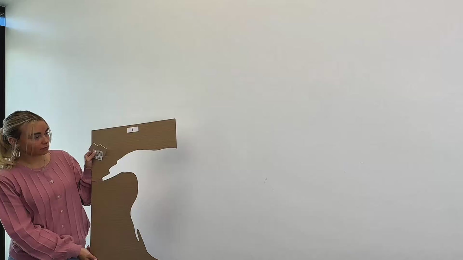 Video showing installation on world map wall art