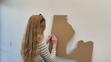 Topographic US Map Wall Art