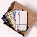 Pack of printed felt samples in box