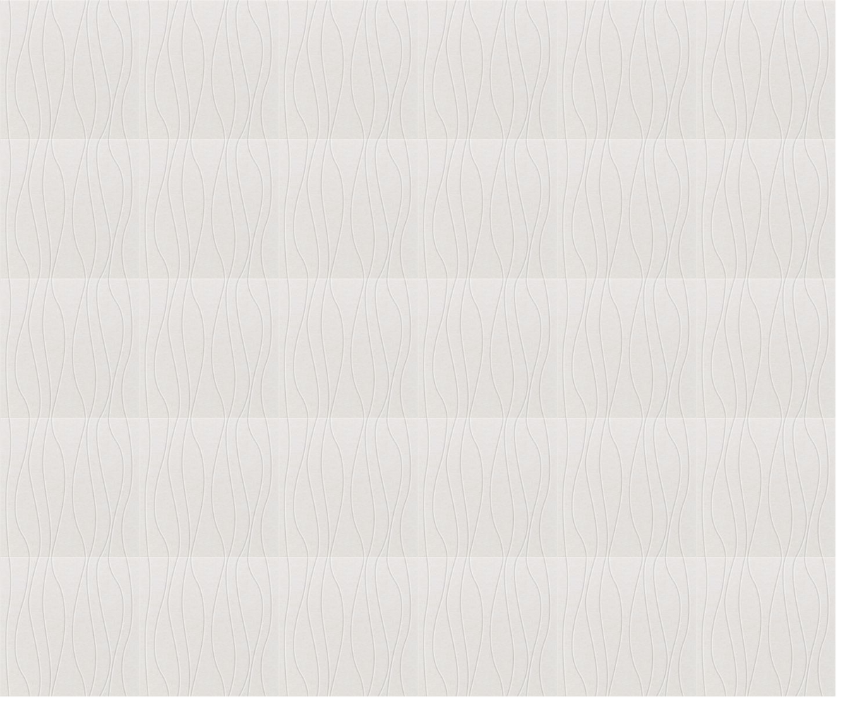 Beige textured fabric with vertical wavy lines and horizontal seams throughout.