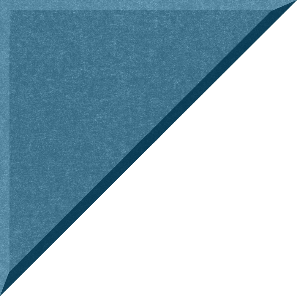 Small 90 degree triangle in Slate Blue