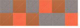 Grid pattern of gray and terracotta tiles with diagonal line texture across each square.