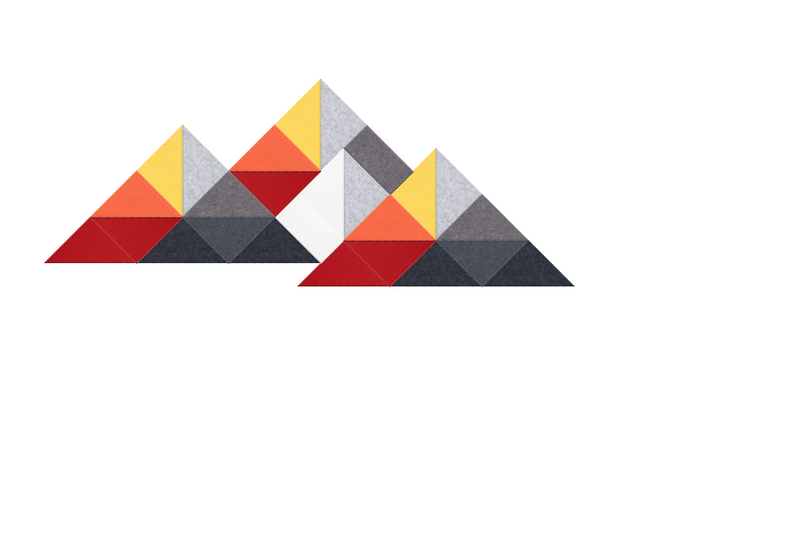 Amber Small Shaded Mountain Design