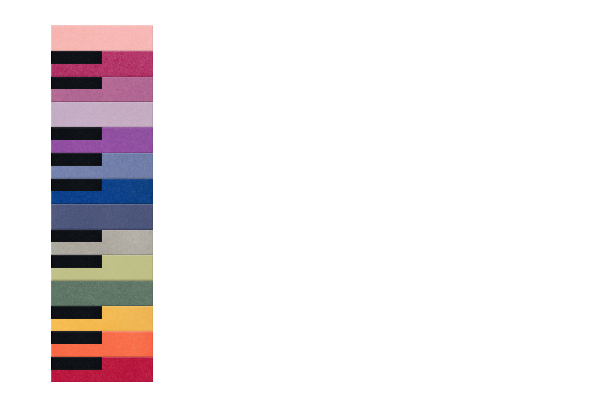 Rainbow Piano Keys Design