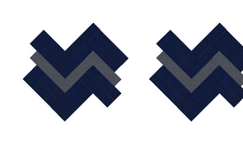 Herringbone Navy and Grey Design