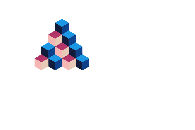 Sunrise 3d Cube Design