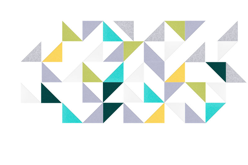 Green Triangle Wall Design
