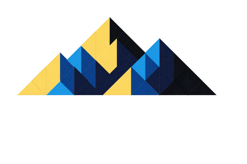 Amber Medium Shaded Mountain Design