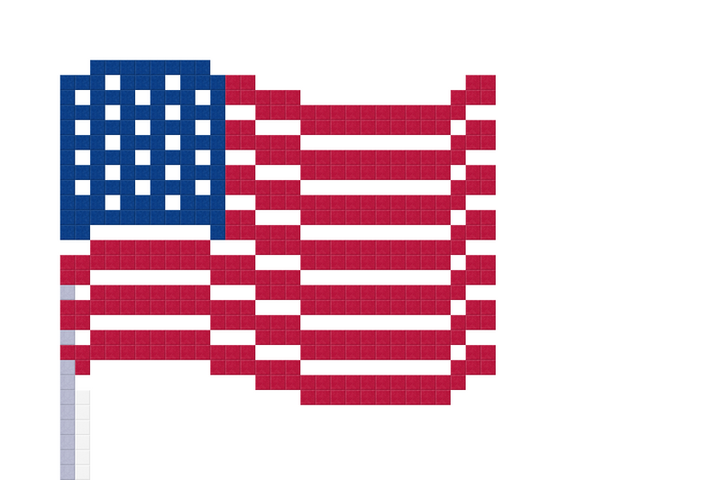 Pixel Flag Design