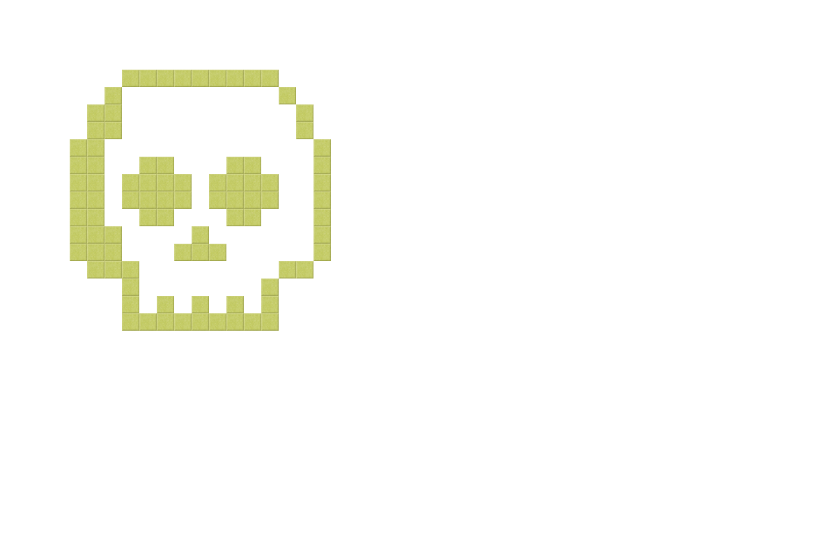 Pixel Skull Design