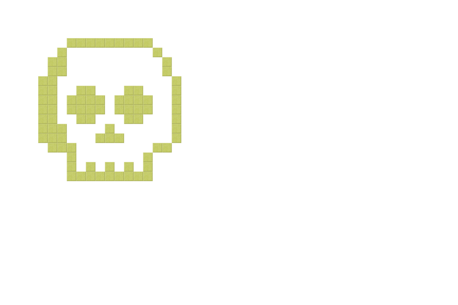 Pixel Skull Design