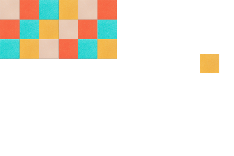 Orange & Blue Checkered Design