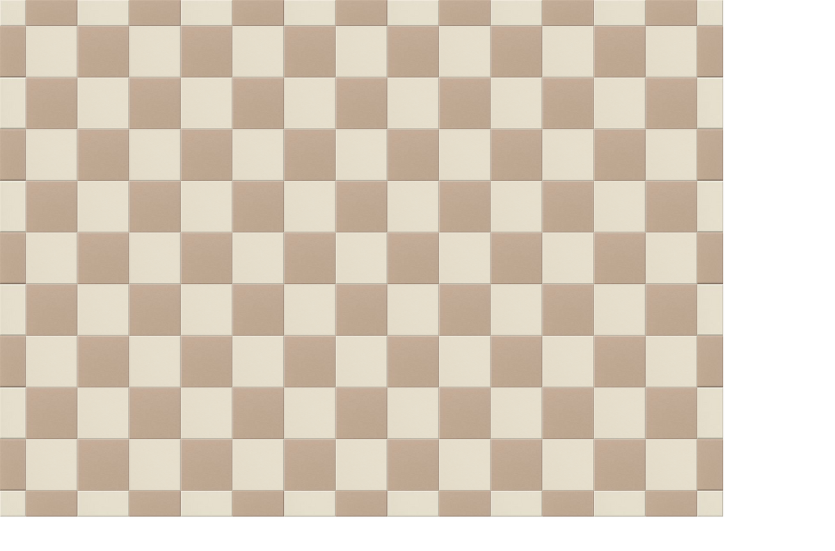 Alternating beige and tan checkerboard pattern wall design in horizontal format.