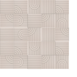 Ivory engraved felt wall panel design with linear pattern