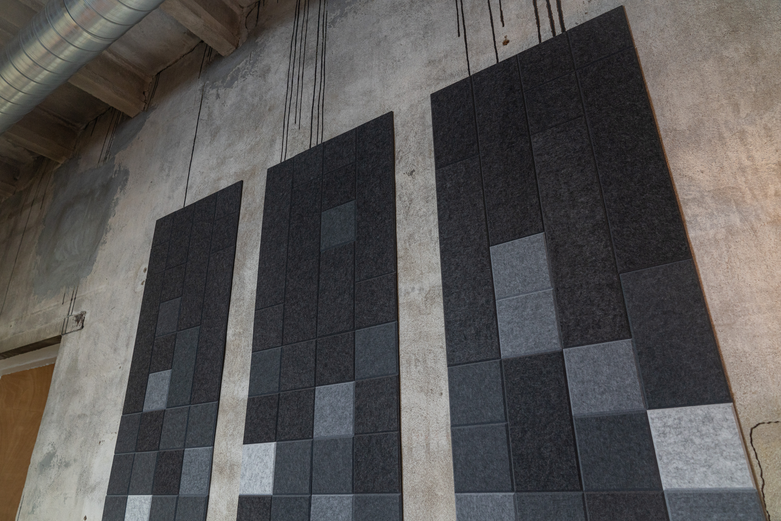 Gradient Triptych Greys