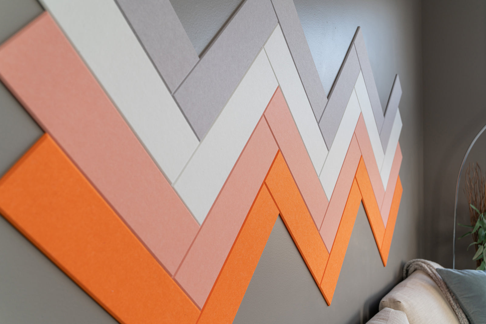 Grapefruit Herringbone