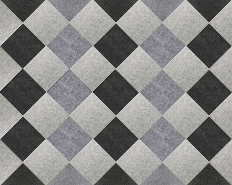 Nickel + Armor + Cast Argyle Pattern Large Felt Right Design