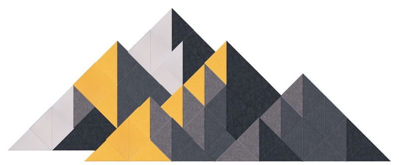 Amber Large Shaded Mountain Felt Right Design