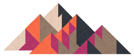 Adobe Large Shaded Mountain Felt Right Design