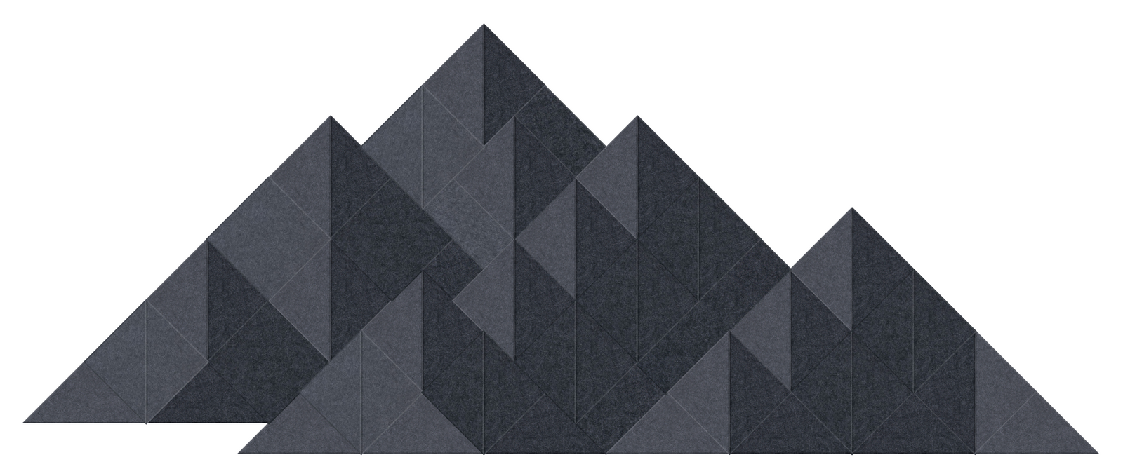 Tonal Large Shaded Mountain Greys