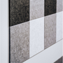 Plaid Grey Felt Tiles