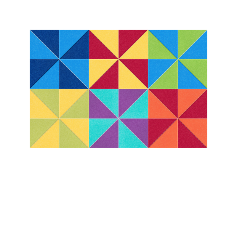 Rainbow Pinwheels Design