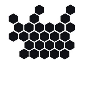 Ebony Spaced Hex Design