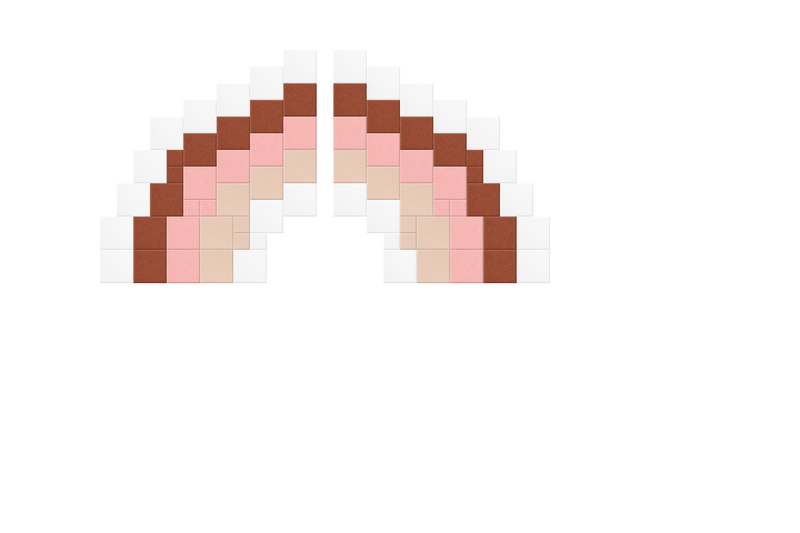 Pixel Rainbow Design