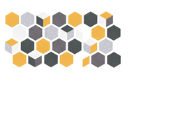 Spaced Hex Amber Design