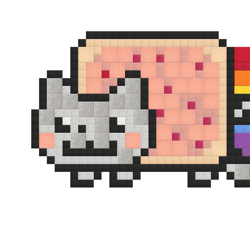 Rainbow Pop Tart Cat Design