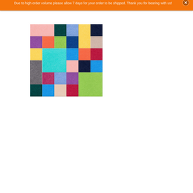 3x3 Rainbow Patchwork Design
