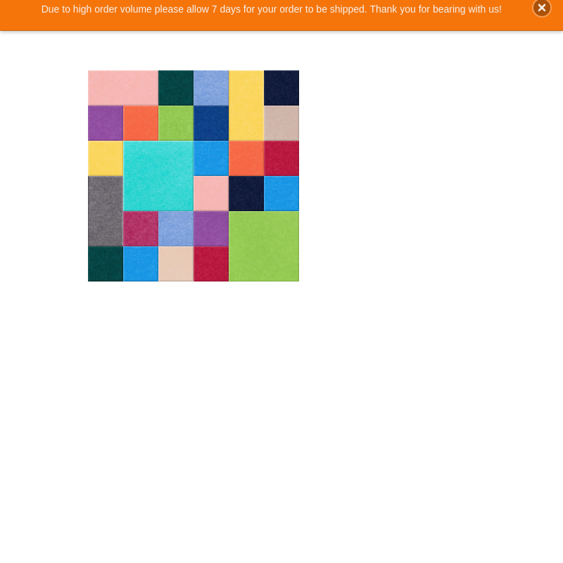 3x3 Rainbow Patchwork Design