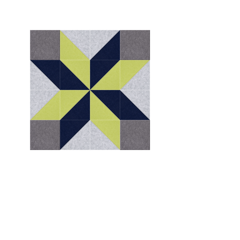 Green Blue 4 Point Design