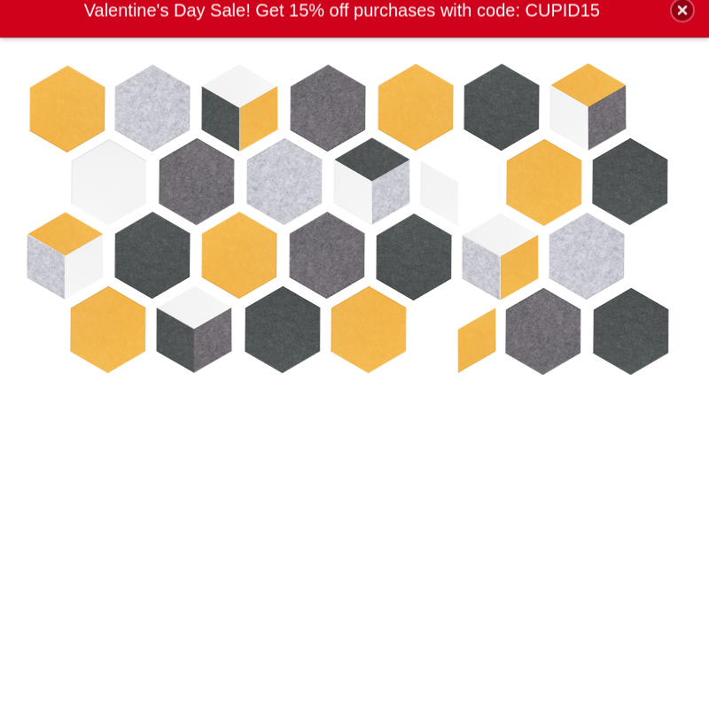 Spaced Hex Amber Design