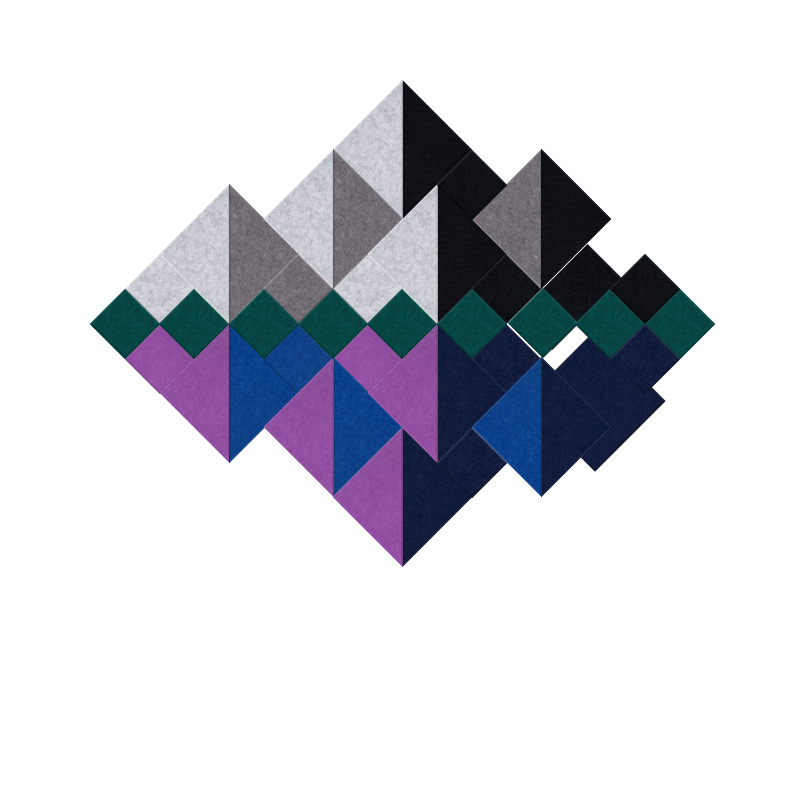 Reflected Shaded Mountain Design