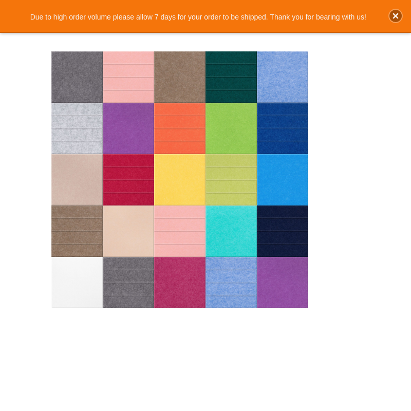 5x5 Block Rainbow Wall Design